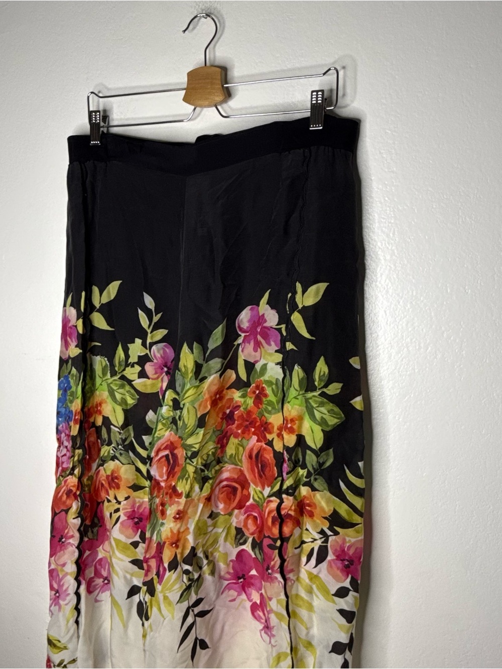 Johnny Was Maya Wide open Legs pants Sz XL Floral - Picture 5 of 10